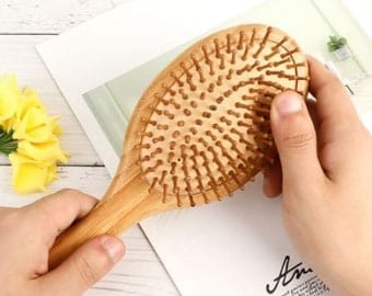 Natural Bamboo Hair Brush Comb Eco Friendly Zero Waste Organic  