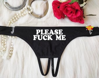 Hot Wife Crotchless Thong Custom Personalized Custom Panties-hotwife Panties  Cuckold Party Bridal Gift Hot Wife Womens Thong Lingerie -  Canada