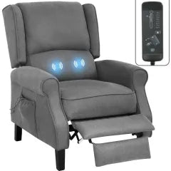 Massage Recliner Chair, Fabric Recliner Sofa Home Theater Seating with  Lumbar Support Winback Single Sofa Armchair Reclining Chair Easy Lounge for