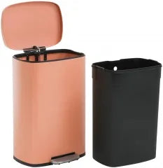 Garbage Can 13 Gallon 50 Liter Kitchen Trash Can for Bathroom