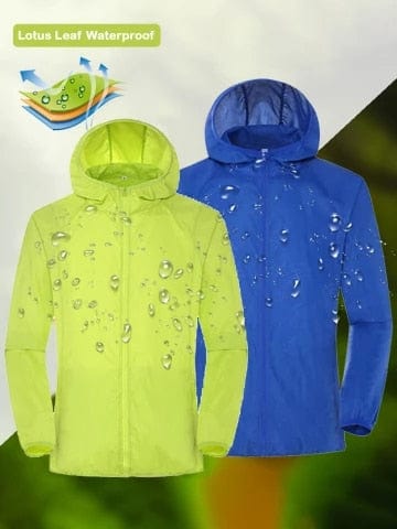Camping Rain Jacket Men Women Waterproof Sun Protection Clothing Fishing  Hunting Clothes Quick Dry Skin Windbreaker With Pocket 