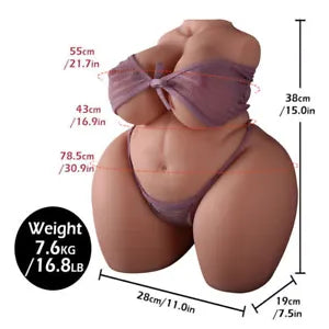 Sex Doll Fat Ass Realistic TPE Full Body Life Size Love Toy for