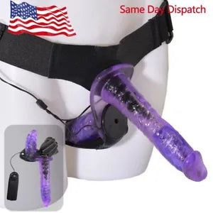 Double Penetration Strap On Harness Dildo Dong Pegging Sex Toys for  Men-Couple