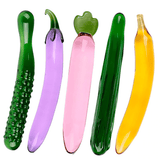 Glass Dildo Artificial Penis Realistic Dildos For Women Fruit Vegetable Shape