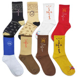 Men socks Travis Scott Skate Crew Socks Men Sport Travis Scott Cactus Jack Bandanas Socks Streetwear Hip Hop gifts for men