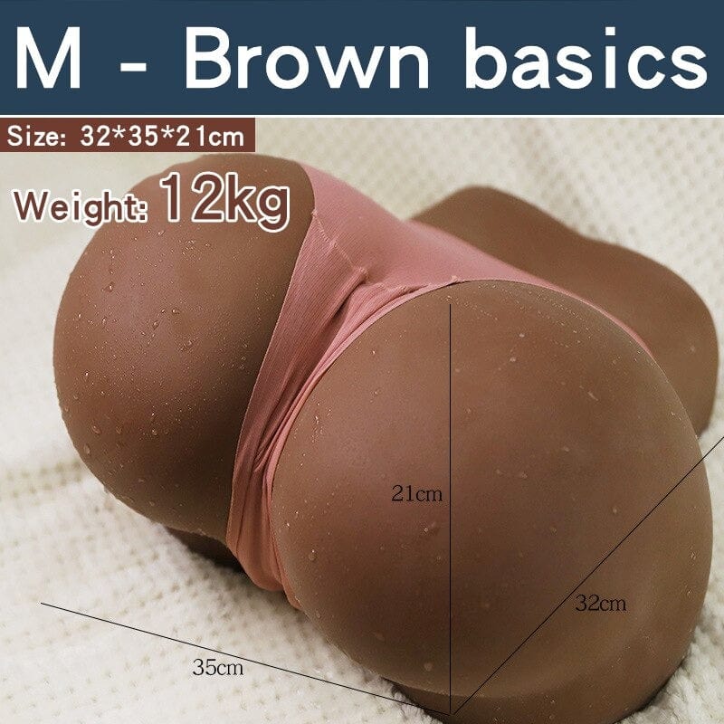 12KG 1 1 Big Ass Brown Male Masturbator 3D TPE Sex Doll 18