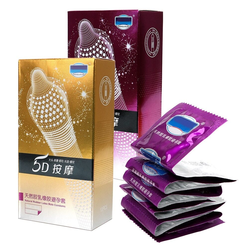 12pcs Sensitive Condom With Mace Pointed Design Lubricated Latex Condom  Flavored Safety Sex Accessories For Couples | Pornhint