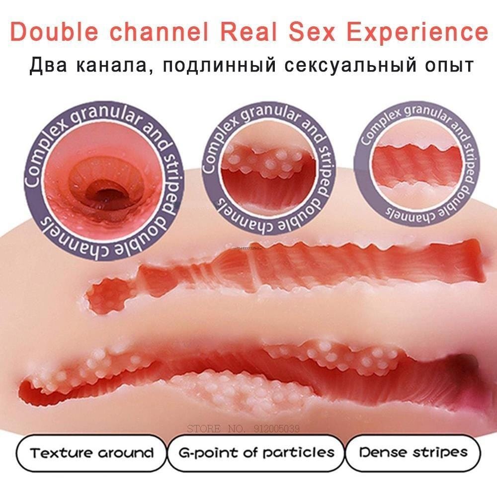 2 In 1 Male Masturbator Cup Mouth Oral Sex toys Vagina18Realistic Ass Sex  Doll Anal And Vaginal Artificial cup Sex toys for Men | Pornhint