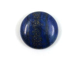 Pornhint 25mm Dyed Lapis Lazuli round flatback natural gemstone cab cabochon