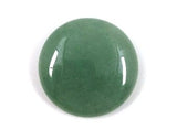 Pornhint 25mm Natural Green aventurine round flatback natural gemstone cab cabochon