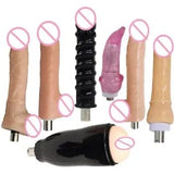 Big Black/Flesh Sex Toys Accesorio de lengua Dildo femenino Accesorios para máquinas sexuales