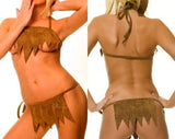 Pornhint Brown Loincloth for Women , Indian Roleplay Costume , Valentines Day Gift for Women , Funny Lingerie