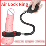 Pornhint Cock Rings Chastity Ring Inflatable Penis Sleeve For Penis Enlargement Penis Exerciser Male Extender Penis Pump Sex Toys For Men