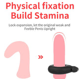 Pornhint Cock Rings Chastity Ring Inflatable Penis Sleeve For Penis Enlargement Penis Exerciser Male Extender Penis Pump Sex Toys For Men