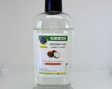 Aceite de coco, fraccionado, 4 oz. Aceite transparente no pegajoso de grado cosmético premium sin perfume natural. Hacer bálsamo labial, loción, aceite de masaje y jabón.