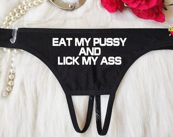 Crotchless Panties Pussy - Eat My Pussy, Crotchless Panties, Fetish Lingerie, Naughty Panty For  Hotwife, Open Thong, Panties, Lingerie, Thong, BDSM, DDLG Panties, |  Pornhint