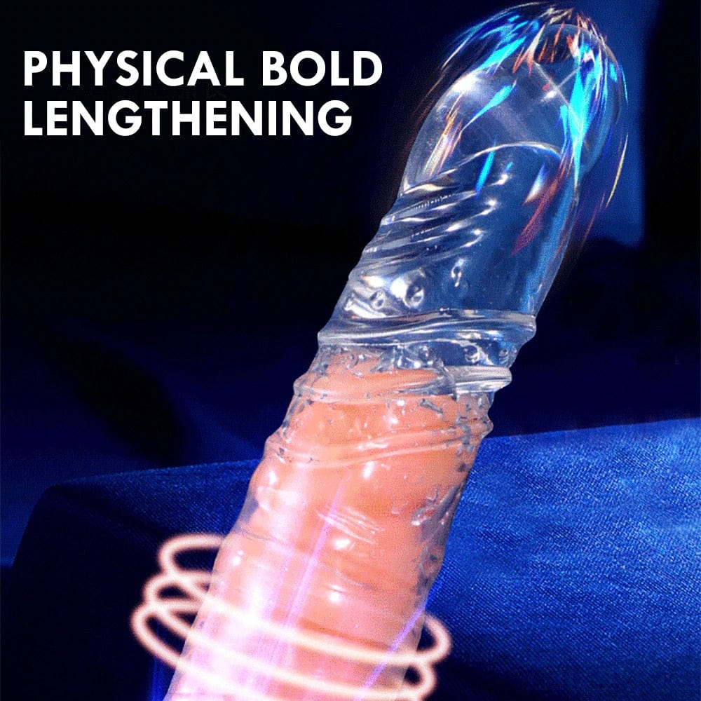 Penis Sex Toy Porn - Extend condom Reusable Penis Delay Impotence Erectionscontraceptive G point  soft silicone dildo sleeve Sex toys for Men | Pornhint