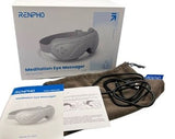 Massageador para os olhos com calor e vibração, máscara para os olhos recarregável com música Bluetooth de compressão NOVA caixa aberta