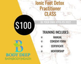 Foot Detox training, foot detox, detox, classes
