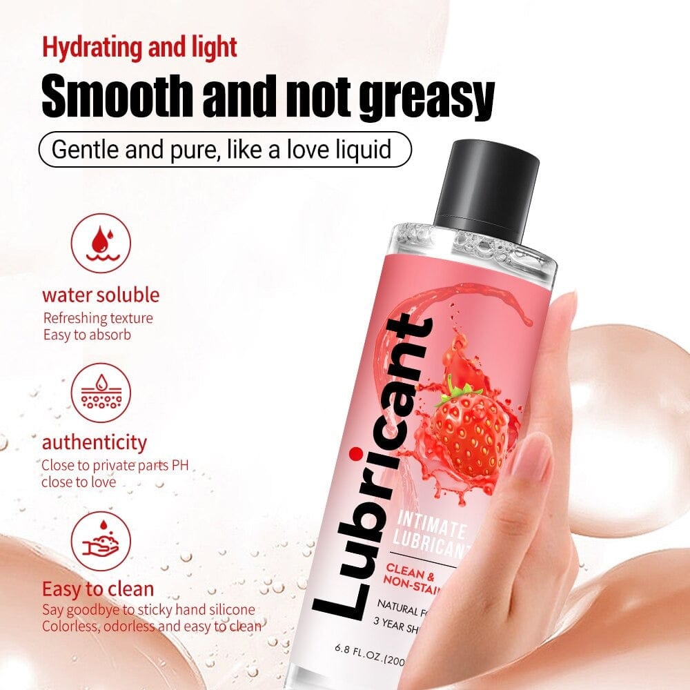 Fruit Flavour Edible Lubricant for Anal Vaginal Oral Sex Silicone  Lubricating Oil Adult Sex Products Body Massage Gel 200ml | Pornhint