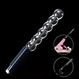 Glass Dildo Anal Plug Big Butt Plug Sex Machine Accesorio Juguetes sexuales para parejas