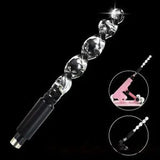 Glass Dildo Sex Machine Attachment Spiral Shape Anal Dildo Masturbator Sex Toys