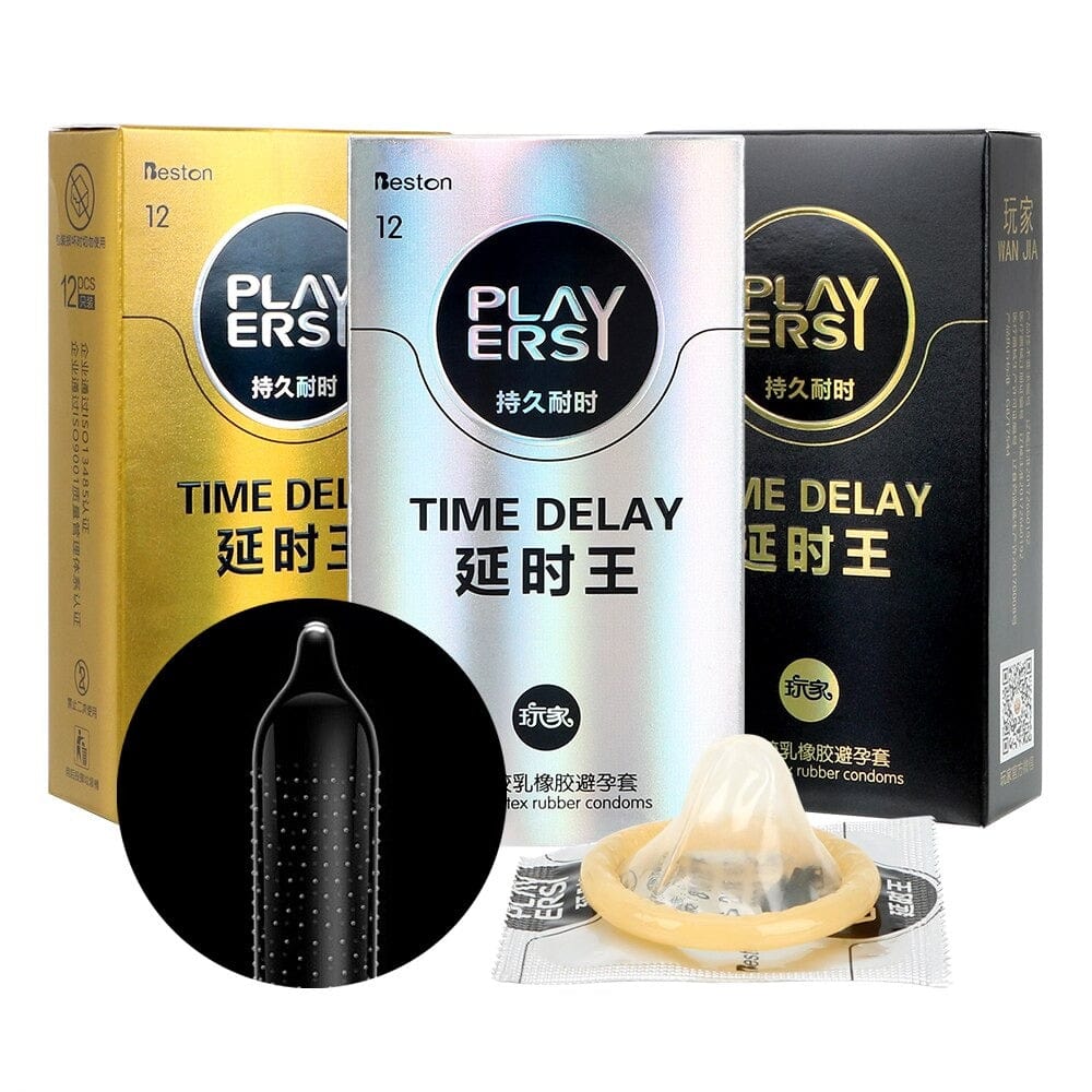 IKOKY Time Delay Large Lubrication 12 Pieces/Pack Sex Toys for Men Natural  Latex Penis Cock Sleeve Ultra Thin Condoms | Pornhint