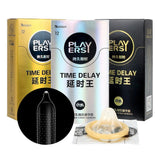 IKOKY Time Delay gran lubricación 12 unids/pack juguetes sexuales para hombres látex Natural pene funda para pene condones ultrafinos