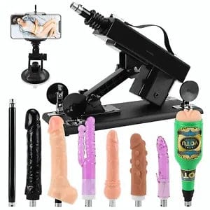 Jessky Adjustable Sex Love Machine Adult Sex Toys w 8 Attachments 3XLR  Connector