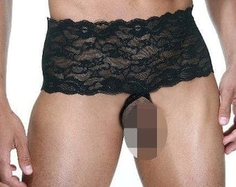 Lingerie Male Porn - Mens Lace Underwear Boxer Briefs,Mens Sissy Lingerie,Lace Sissy  Panties,Erotic Underwear for Men Sexy Mesh Mens Lingerie Gay,Open Penis  Ring | Pornhint