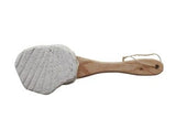 Natural Pumice Stone With Wooden Handle, Cracked Heel, Spa Stone, Bath Accessory