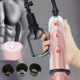 New Male Masturbation Penis Extender Trainer Acrylic Penis Pump Vacuum Pump Manual Penis Enlarger Adult Sex Toy For Men Sex Shop