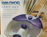 Relaxor Happy Feet Baño de pies y masajeador con embalaje original probado