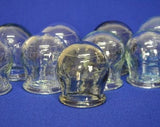 Round massage jars, Acupuncture jars, Medical pharmacy jars, Old Soviet medicines, Retro medical glassware.