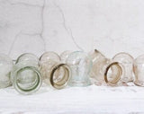 Conjunto de 12 frascos médicos de vidrio vintage Frascos farmacéuticos médicos Frascos de masaje redondos soviéticos Cristalería médica retro Medicinas soviéticas antiguas