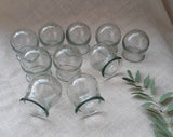 Set of 5 Pharmaceutical glass jar - Acupuncture pharmaceutical bank, Massage  jar - gift for Medical student