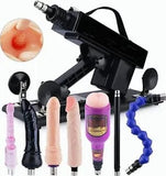 Sex Machine Thrusting Dildo Masajeador Pistola Placer sexual para hombre con 7 accesorios