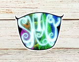 Shiny Moana Inspired Sticker, Geek Sticker, Cartoon Sticker, Kawaii Sticker, Hydro Sticker, Cartoon Geek Gift Idea, Cartoon Fan Sticker