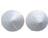 Silver Glitter Round Nipple Pasties Festival Body Stickers Sparkly Nipple Covers