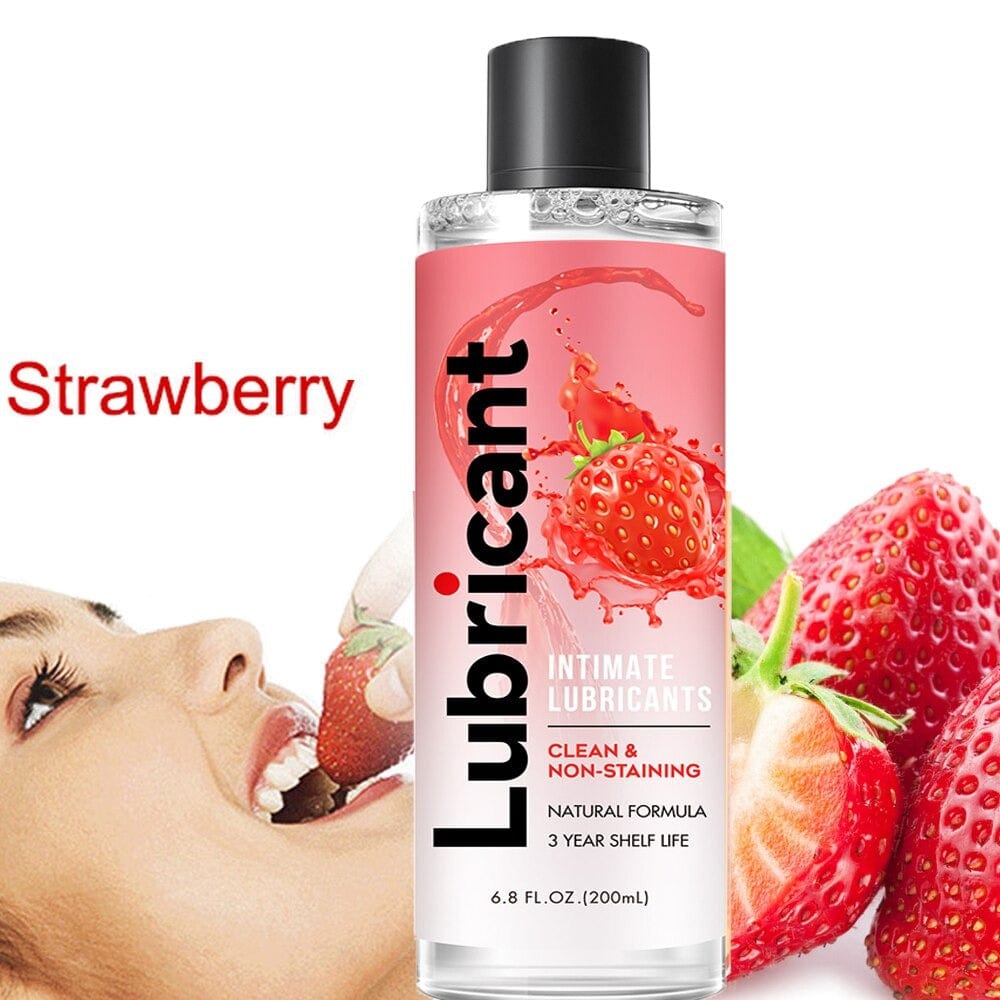 Strawberry lubricants Anal Lubricant for Session 200/400/600ml More fruit  Water-based lube oil Gay Lubricsate anal Sex Toys | Pornhint