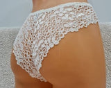 White lace, bikini, crotchless panties,lace thong,wedding, lace crotchless, shorts, lace panties,sexy lingerie woman,night wear,open crotch