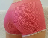 White polka dots,pink,crotchless panties,lace,boy shorts,wedding,crotchless,shorts,lace panties,sexy lingerie woman,night thong,underwear