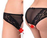 Bragas transparentes para mujer - Bragas sexy - Lencería sin entrepierna Lencería con entrepierna abierta - Madura - Bragas con entrepierna abierta - Lencería sexy