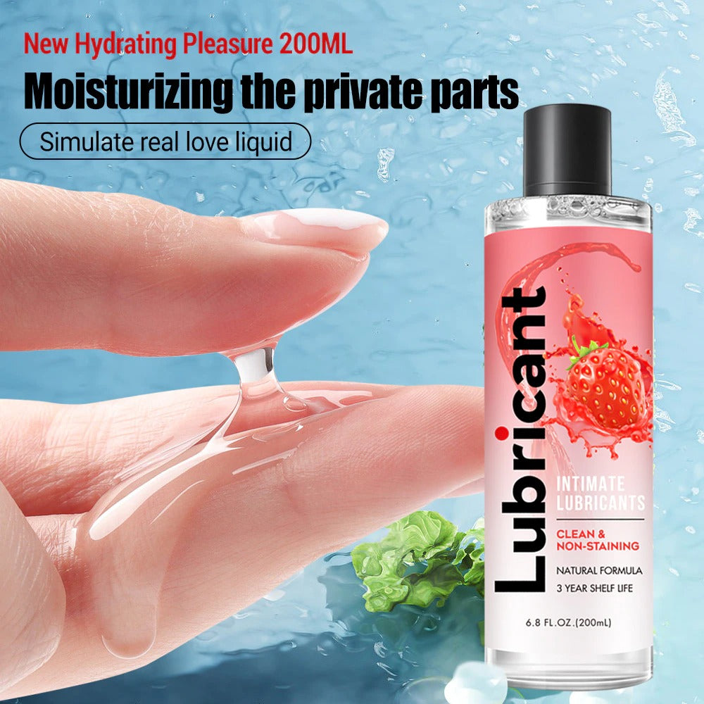 Strawberry lubricants Anal Lubricant for Session 200/400/600ml More fruit  Water-based lube oil Gay Lubricsate anal Sex Toys | Pornhint