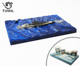 Mesa de arena escena superficie del mar hacer escena DIY hecho a mano superficie del mar ola barco principiante juego de mesa azulejos 