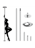 Easyfashion 45mm Professional Portable Dance Pole,Silver