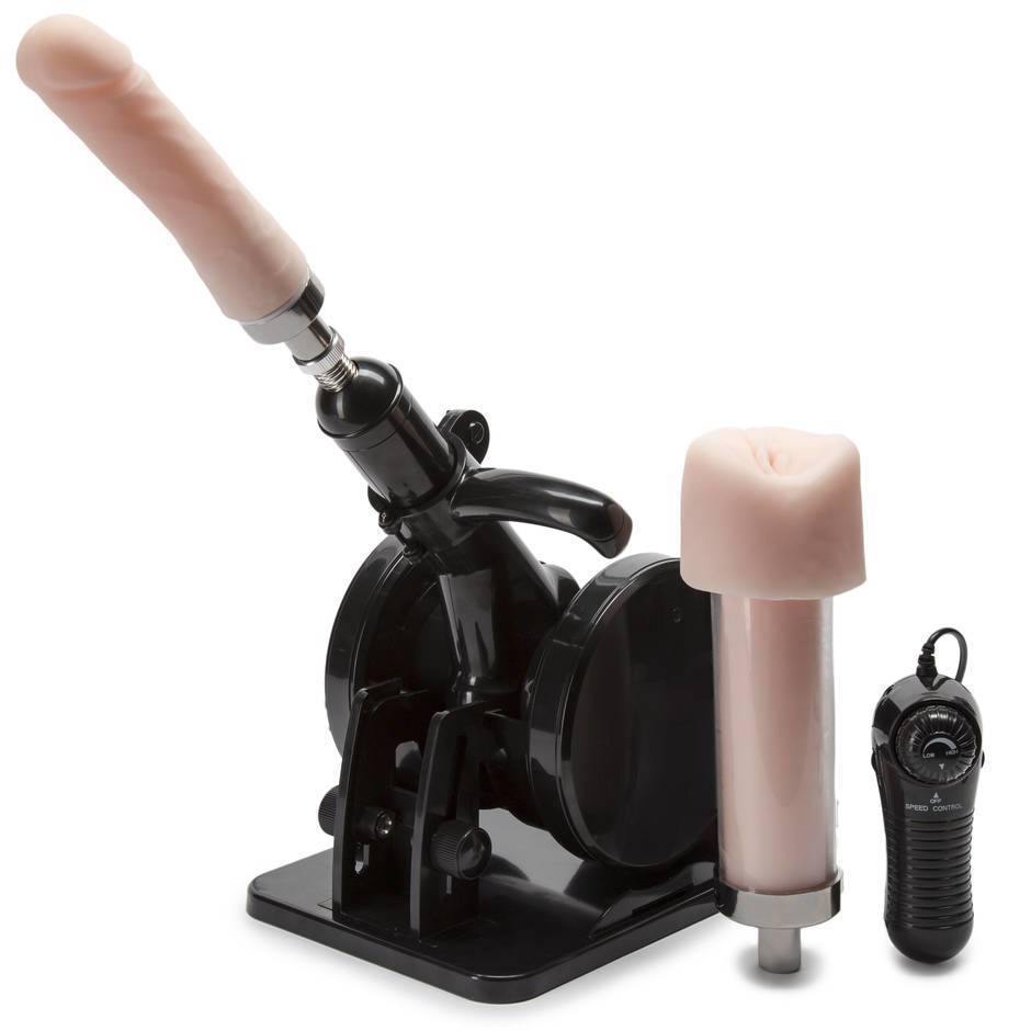 Thrusting Sex Machine with Dildo and Male Masturbator Attachment | Pornhint