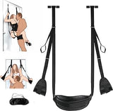Door Sex Swing with Seat - New Leather Cushion Thick Fluff,with Adjustable Straps,Sex Door Love Slings Bondage Restraints for Adult Sex Toys for Women Men Couples(Upgrade Version) Sweater Yoga D1