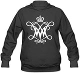 Duola Custom William W And Mary M Women's Long Sleeve Hooded Sweatshirt Black