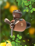 The New Car Air Outlet Aromatherapy Cute Pilot Propeller Bear, Rabbit, Chicken Fragrance Diffuser Air Freshener Car  Accessories